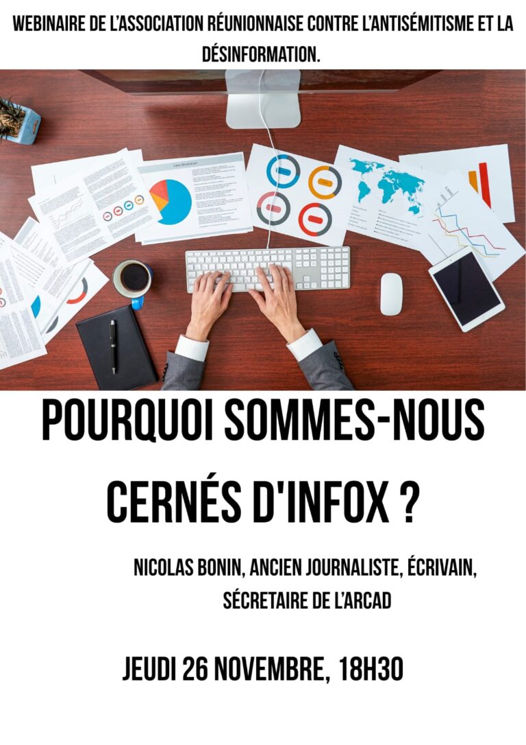 Webinaire : Pourquoi sommes nous cernés par les infox?